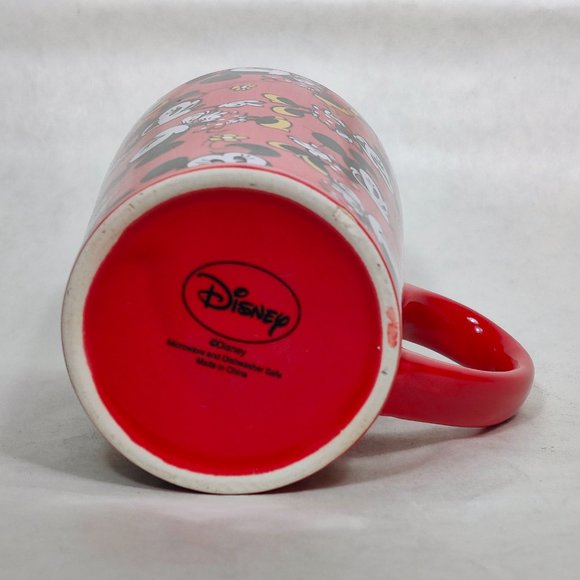 Disney Classic Minnie Mouse Mug Pie Eyed Red Polka Dot Ceramic 16 fl oz - Picture 6 of 9